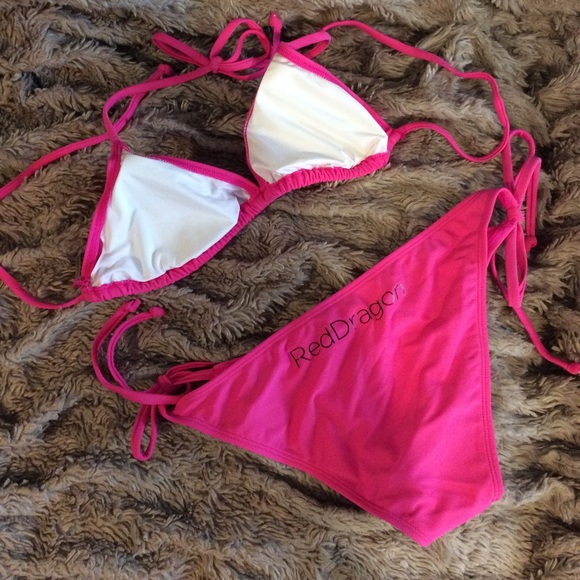 Red Dragon medium pink bikini. NWT - Picture 2 of 3